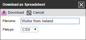 Download reports to Excel