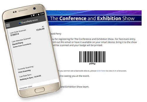 Print and Scan, WebScanning, WebBadging, EventReference, Badges, Scanners, Attendance Reporting, reports, attendance, conference, scanning app, app, android app, attended, event, conference